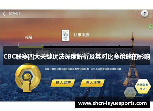 CBC联赛四大关键玩法深度解析及其对比赛策略的影响