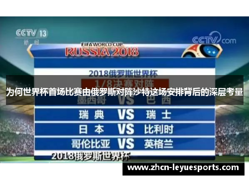 为何世界杯首场比赛由俄罗斯对阵沙特这场安排背后的深层考量 为何世界杯首场比赛由俄罗斯对阵沙特这场安排背后的深层考量