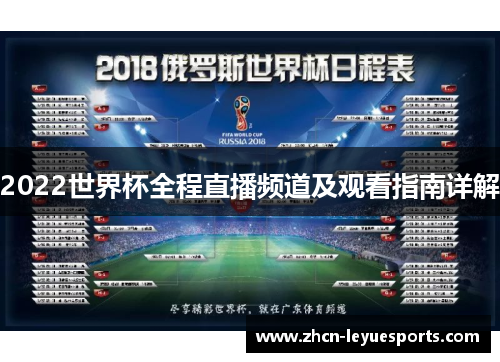 2022世界杯全程直播频道及观看指南详解 2022世界杯全程直播频道及观看指南详解