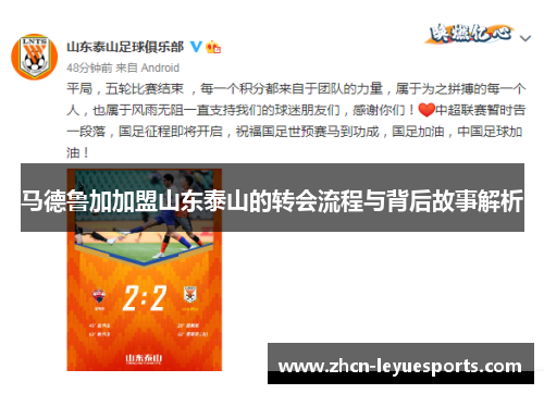 马德鲁加加盟山东泰山的转会流程与背后故事解析 马德鲁加加盟山东泰山的转会流程与背后故事解析